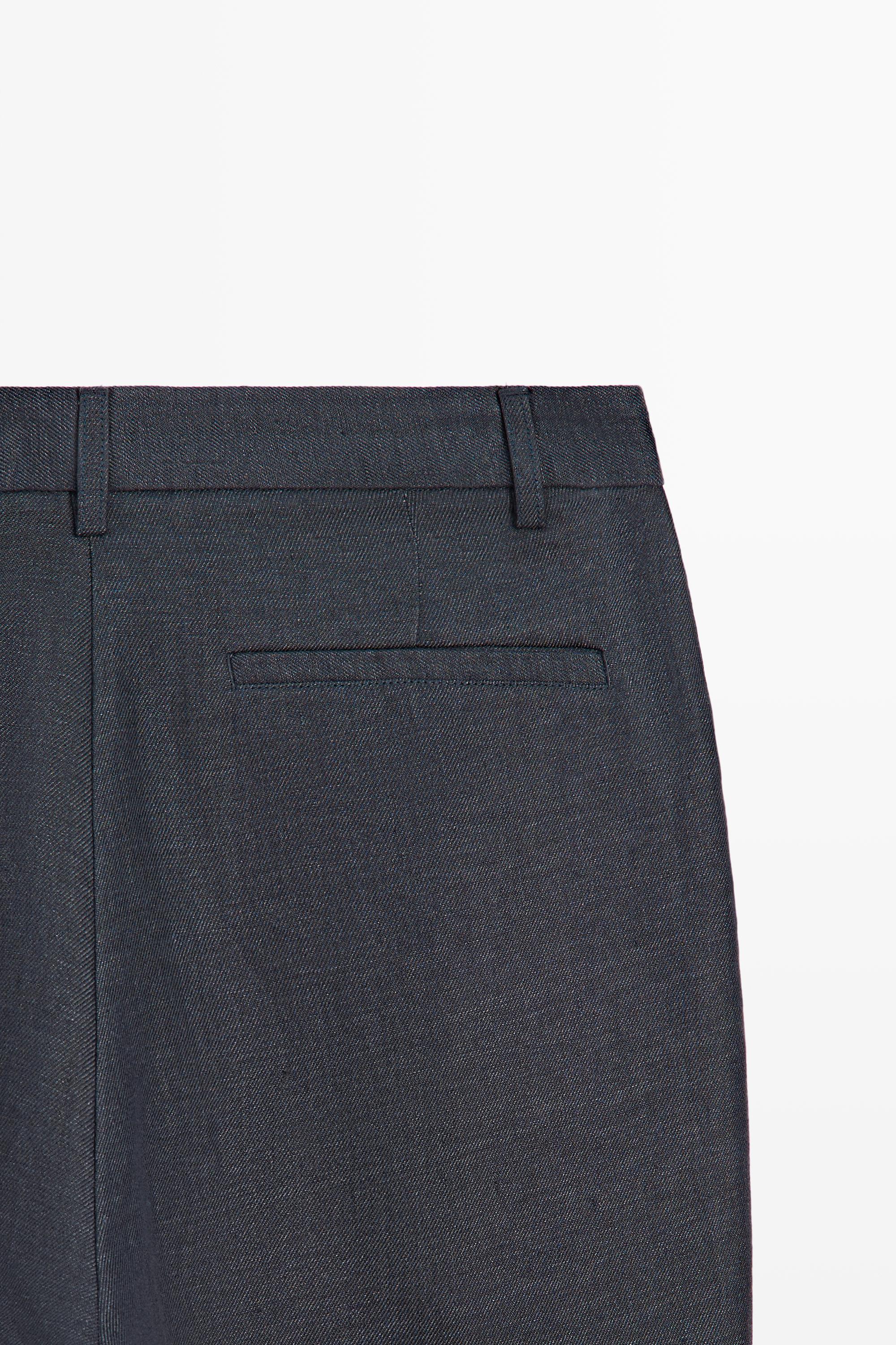 Pantalon total look 100 % lin mélangé